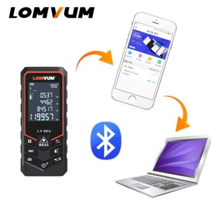 LOMVUM 120 m. lazerinis atstumo matuoklis su „Bluetooth“ - Image 3