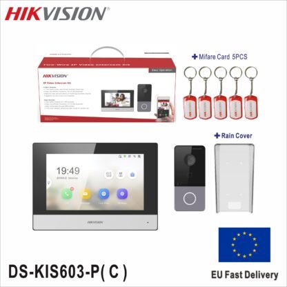 Vaizdo telefonspynė Hikvision DS-KIS603-P(B) juoda/pilka