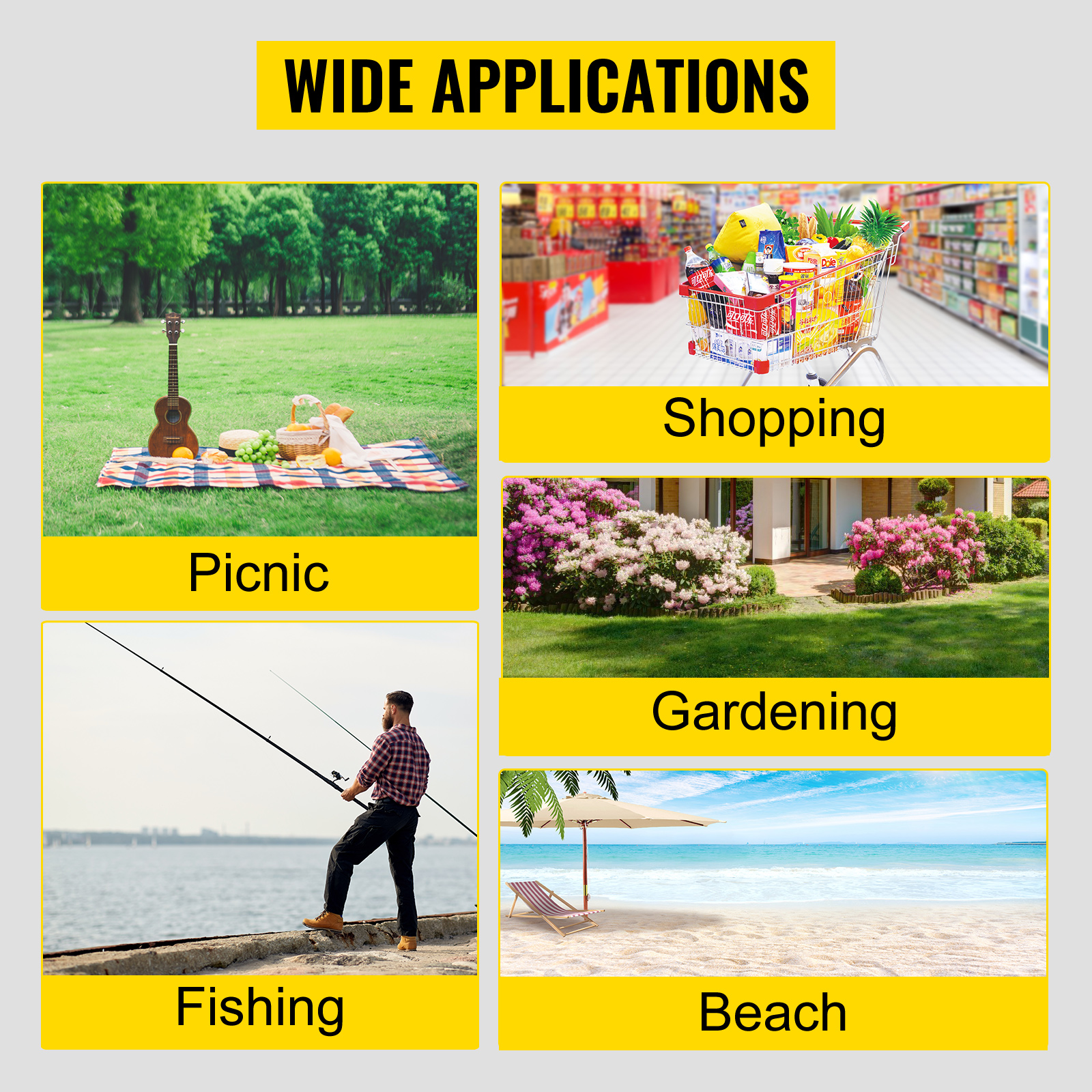 Sulankstomas turistinis vežimėlis VEVOR - Image 2