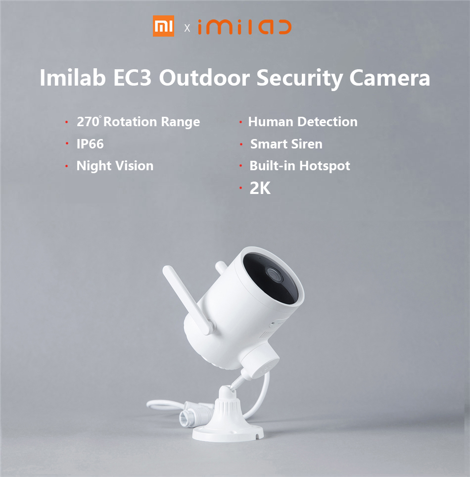IP kamera Xiaomi Imilab EC3, „WiFi“ ,su dvipusiu garsu, judesio aptikimas