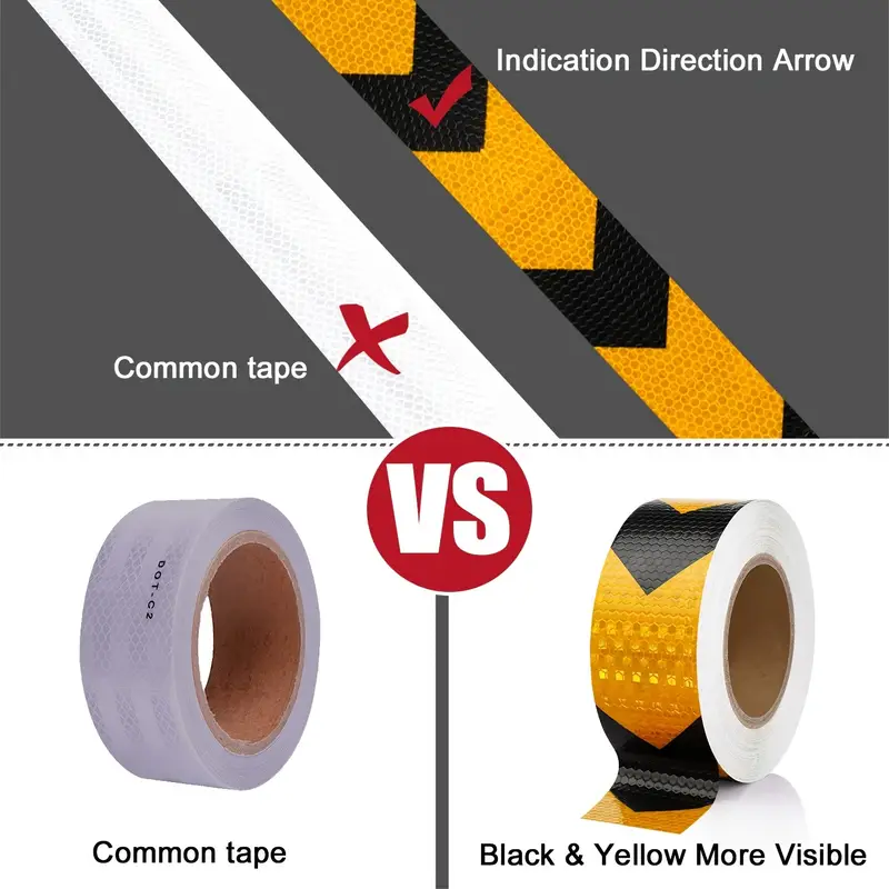 5cm×25 metrų įspėjamoji atspindinti juosta - Image 2