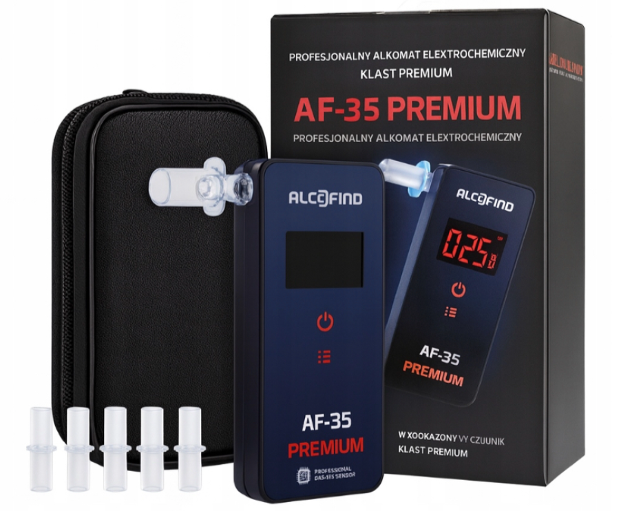 Elektrocheminis alkotesteris AlcoFind AF-35 Premium – prietaiso vaizdas
