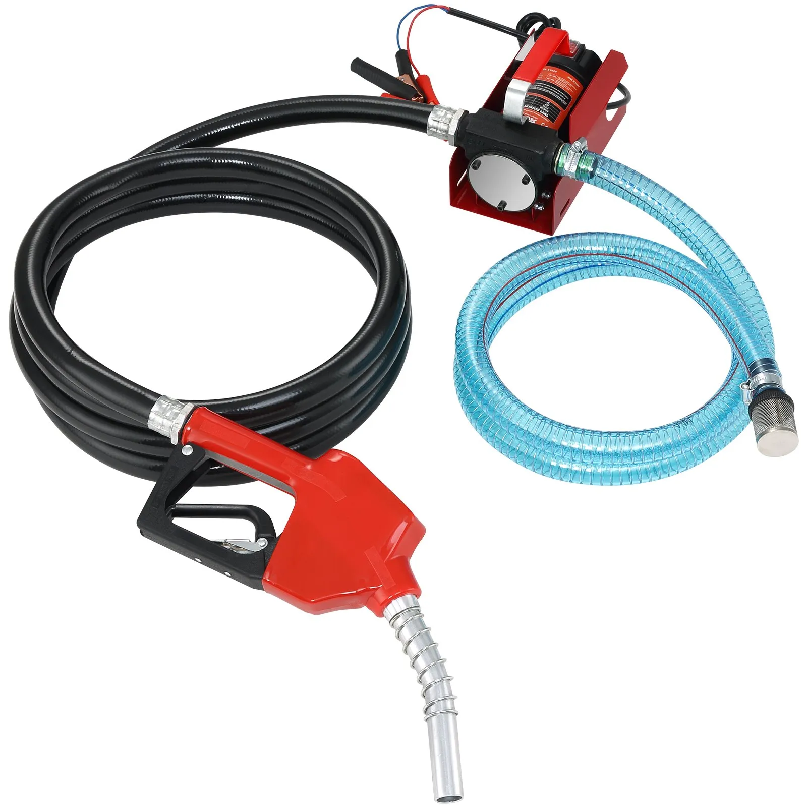 VEVOR 12 V dyzelinio kuro perpumpavimo siurblys su žarna ir automatiniu kuro pistoletu